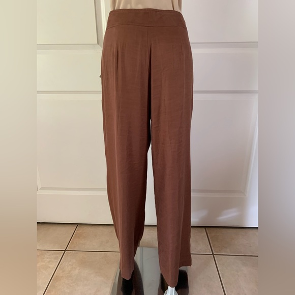 Elie Tahari Linen Blend Wide Leg Pants - Picture 11 of 17